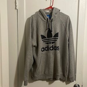 Adidas grey hoodie size L
